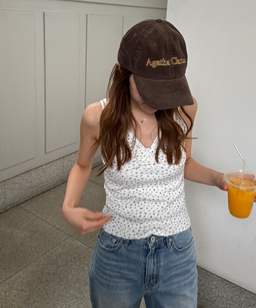 CANAL JEAN（キャナルジーン）の「Lakey Park　Agatha CamusコーデュロイCAP（キャップ・レディース・ブラウン・ONE SIZE）」の8枚目の写真