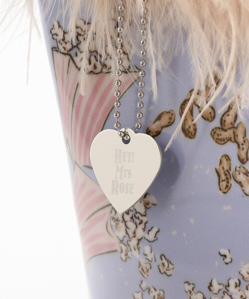 HEY!MrsROSE(ヘイミセスローズ)の「HEY!Mrs ROSE / Marabou バッグ(トートバッグ・レディース・ライトブルー/ピンク・ONE SIZE)」の5枚目の写真