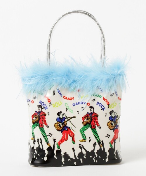 HEY!MrsROSE(ヘイミセスローズ)の「HEY!Mrs ROSE / Marabou バッグ(トートバッグ・レディース・ライトブルー/ピンク・ONE SIZE)」の11枚目の写真