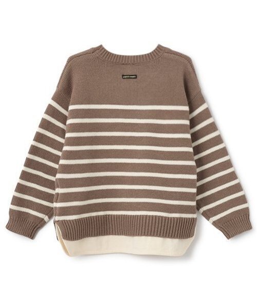 セール】【ウォッシャブル】ボーダーニット（ニット/セーター）｜petit