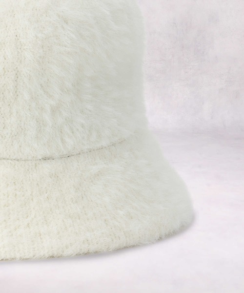 Right-on（ライトオン）の「シャギーバケットハット（ハット・レディース・ブラック/オフホワイト・フリー）」の4枚目の写真