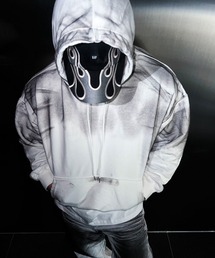 BY ATTENTION（バイアテンション）の「BIG SALE開催中！【BY ATTENTION】 ダーティーペインティング コットン フード付き パーカー / ユニセックス（パーカー）」