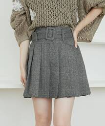 MAJESTIC LEGON | ベルトセットプリーツミニスカパン(スカート)