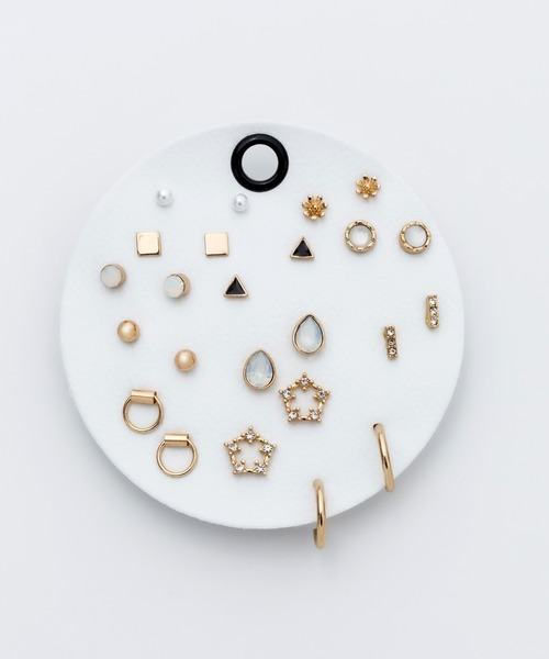 ciite'(シーテ)の「ピアス 12セット / pierce 12 set(ピアス(両耳用)・レディース・ゴールド・FREE)」の1枚目の写真