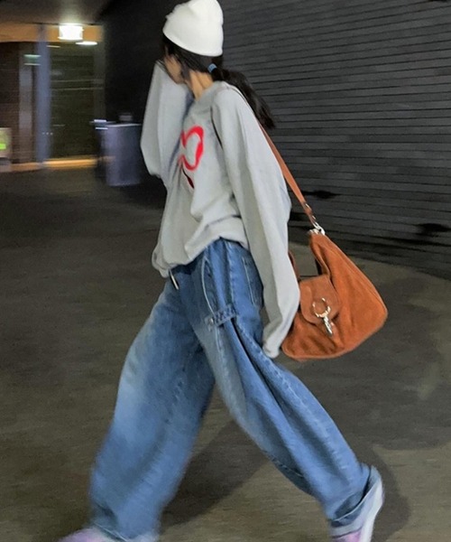 【セール】サイドループ ベイカールーズデニムパンツ（デニムパンツ）｜meJane（ミージェーン）