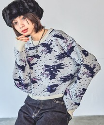 PAGEBOY | アートパターンショートニット(ニット/セーター)