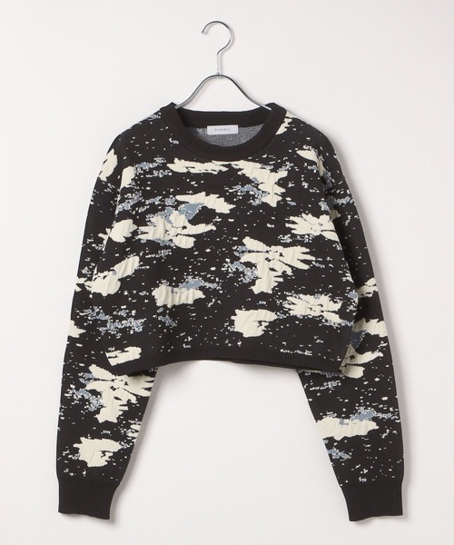 PAGEBOY（ページボーイ）の「アートパターンショートニット（ニット/セーター・レディース・オフホワイト/スカイブルー/ブラック・FREE）」の20枚目の写真