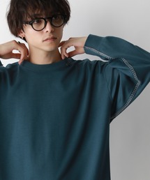 ハンドステッチ/テッククルーネックオーバースウェット
