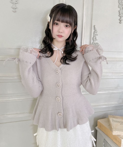 RED VALENTINO ボーダーニット ペプラムワンピース　ラメ　フリル RED VALENTINO ボーダーニット ペプラムワンピース ラメ フリル
