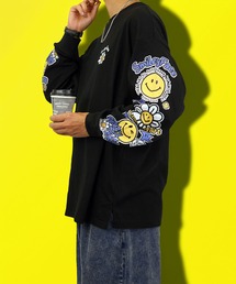 SMILEY FACE（スマイリーフェイス）の「【GROOVY STORE】SMILEY FACE 別注　ヘビーウエイトワイドロングTシャツ（Tシャツ/カットソー・メンズ）」