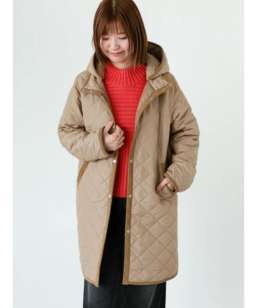 Lugnoncure（ルノンキュール）の「フード取外しキルトロングコート（その他アウター・レディース・モカ/ネイビー/ブラック・M/L）」の16枚目の写真