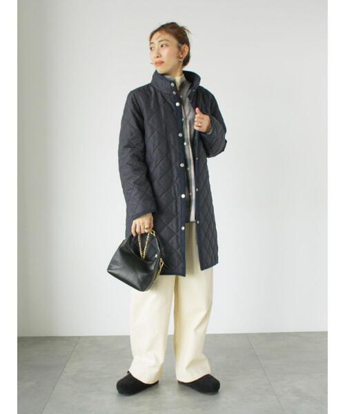 Lugnoncure（ルノンキュール）の「フード取外しキルトロングコート（その他アウター・レディース・モカ/ネイビー/ブラック・M/L）」の18枚目の写真