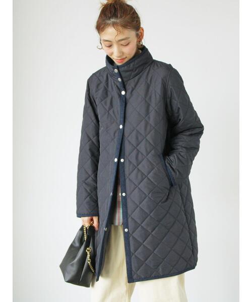 Lugnoncure（ルノンキュール）の「フード取外しキルトロングコート（その他アウター・レディース・モカ/ネイビー/ブラック・M/L）」の19枚目の写真