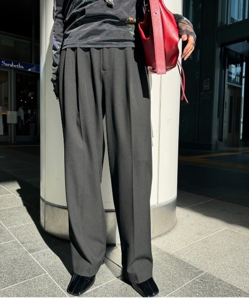Ameri（アメリ）の「WARM FLEECE LINING STRAIGHT PANTS（その他パンツ 