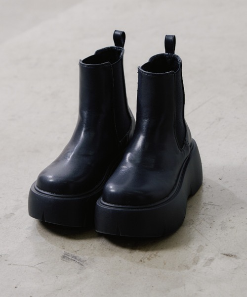 CIAOPANIC TYPY（チャオパニックティピー）の「厚底ソールサイドゴアブーツ（ブーツ・レディース・ブラック・22.5㎝/24.5cm/23.5cm）」の5枚目の写真