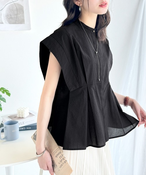 ブラウス シャツ 2WAY ノースリーブブラウス「手洗い可」 レディース Demi-Luxe BEAMS｜2WAY ノースリーブブラウス | Rakuten Fashion