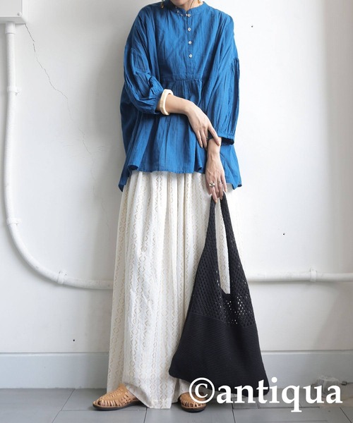 antiqua（アンティカ）の「ニットバッグ（トートバッグ・レディース・ブラック/ベージュ・FREE）」の3枚目の写真