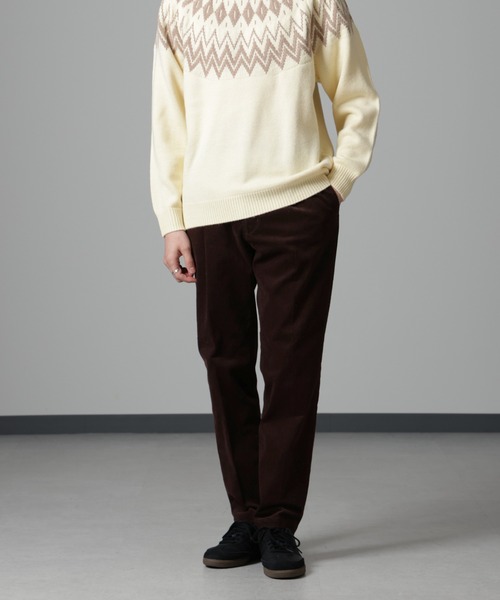 NANO universe(ナノユニバース)の「タックテーパードコーデュロイパンツ(その他パンツ・メンズ・ブラック/ブラウン/アイボリー・S/M/L/XL)」の3枚目の写真