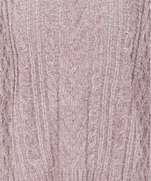 axes femme（アクシーズファム）の「ベロアモールニットプルオーバー（ニット/セーター・レディース・ピンク/ミント/グレイッシュベージュ/キナリ/サックスブルー・FREE）」の19枚目の写真