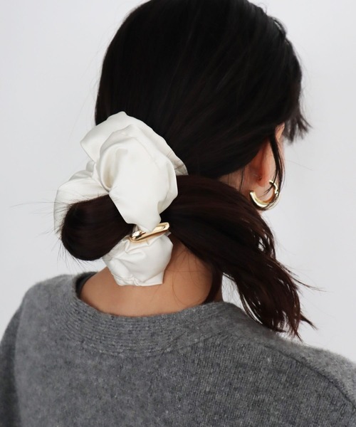 BARNYARDSTORM(バンヤードストーム)の「BARNYARDSTORM / PUFFYシュシュ(シュシュ・レディース・オフホワイト/ブラック・FREE)」の4枚目の写真