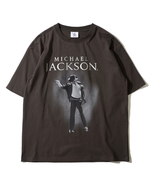 tシャツ 「MICHAEL JACKSON/マイケル・ジャクソン」 リラックスフィット フロントプリント クルーネックTシャツ レディース メンズ MICHAEL JACKSON/マイケル・ジャクソン】 リラックスフィット