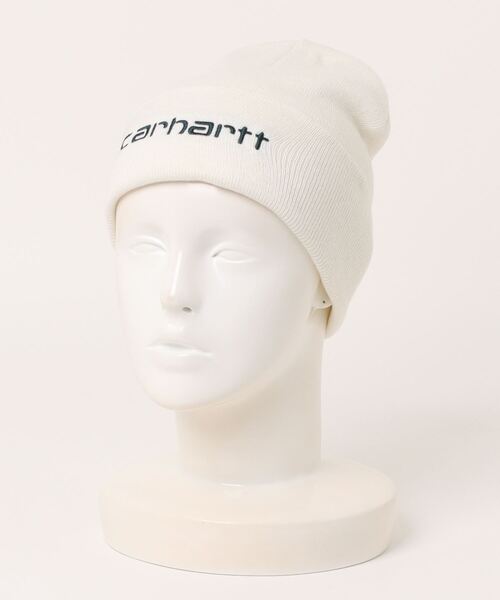 Carhartt（カーハート）の「Carhartt WIP/カーハート ダブリューアイピー ビーニー  SCRIPT BEANIE スクリプトビーニー I034234（ニットキャップ/ビーニー・メンズ・ホワイト/ピンク/ブラック/グレー/ブラック系その他・FREE）」の6枚目の写真