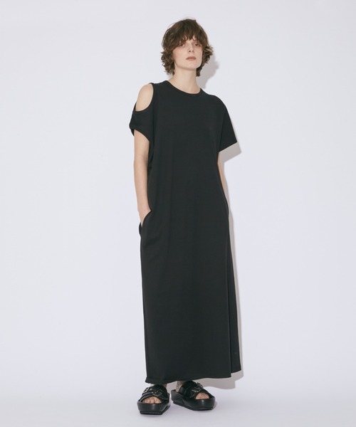 セール】60/3 jersey two way neck dress（ワンピース