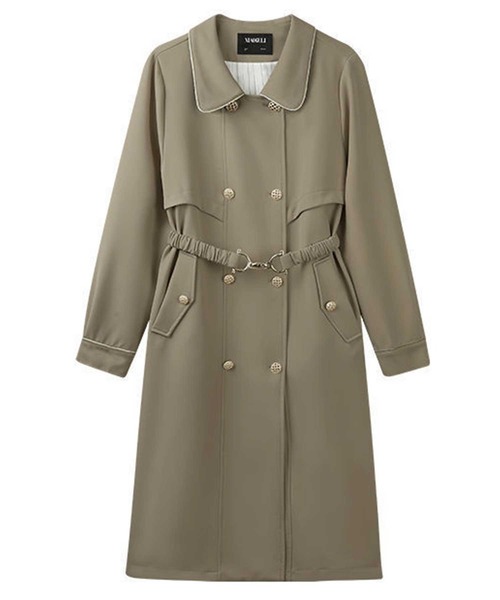 ステンカラービットベルト付コート（ステンカラーコート）｜CADBURY（キャドバリー）