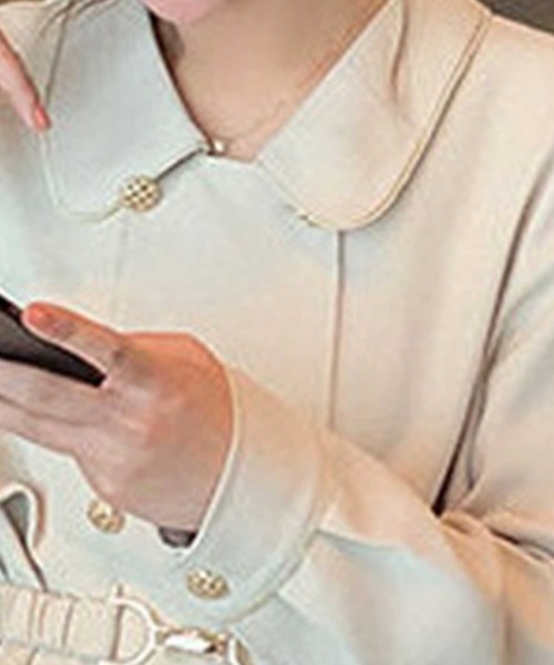 ステンカラービットベルト付コート（ステンカラーコート）｜CADBURY（キャドバリー）