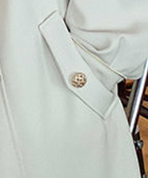 ステンカラービットベルト付コート（ステンカラーコート）｜CADBURY（キャドバリー）