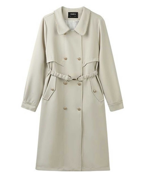 ステンカラービットベルト付コート（ステンカラーコート）｜CADBURY（キャドバリー）