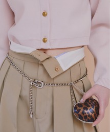 FURFUR ハート ジュエリー ベルト キラキラ　かわいい ハートポーチセットチェーンベルト(ベルト・サスペンダー
