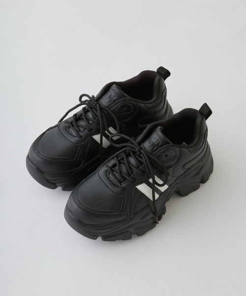 OLIVE des OLIVE(オリーブデオリーブ)の「オーガンリボン付き厚底スニーカー(その他シューズ・レディース・ホワイト/ブラック/サックスブルー・SMALL/MEDIUM/LARGE)」の16枚目の写真