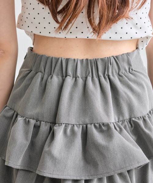 セール】ドロストティアードミニスカート（スカート）｜OLIVE des