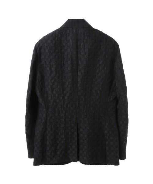 MEN'S BIGI(メンズビギ)の「市松柄ジャカードライトジャケット<ドライタッチ>(テーラードジャケット・メンズ・ホワイト/ネイビー・04/03/02/01)」の10枚目の写真