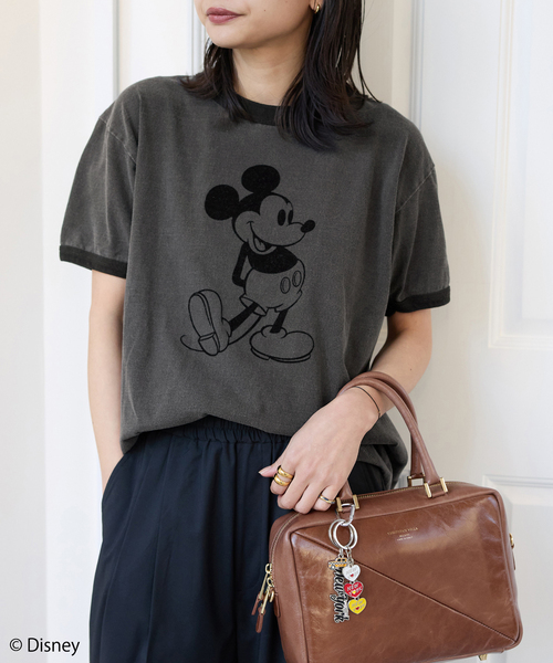 追加2》【MICKEY】ピグメントTシャツ（Tシャツ／カットソー