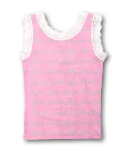 GALFY（ガルフィー）の「【GALFY/ガルフィー】ラブラブレースタンク（タンクトップ・レディース・ホワイト/スミクロ/ピンク・FREE）」の7枚目の写真