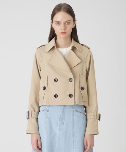 BLUE LABEL CRESTBRIDGE(ブルーレーベルクレストブリッジ)の「ショートトレンチコート(トレンチコート・レディース・ダークネイビー/グリーン/ベージュ/レッド・40/38/36)」の19枚目の写真