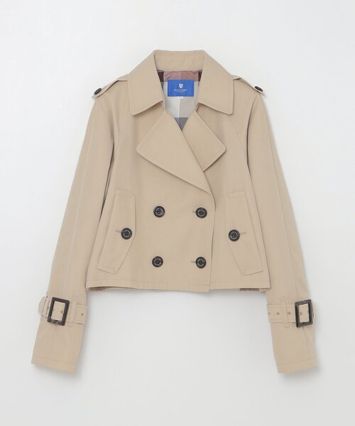 BLUE LABEL CRESTBRIDGE(ブルーレーベルクレストブリッジ)の「ショートトレンチコート(トレンチコート・レディース・ダークネイビー/グリーン/ベージュ/レッド・40/38/36)」の13枚目の写真