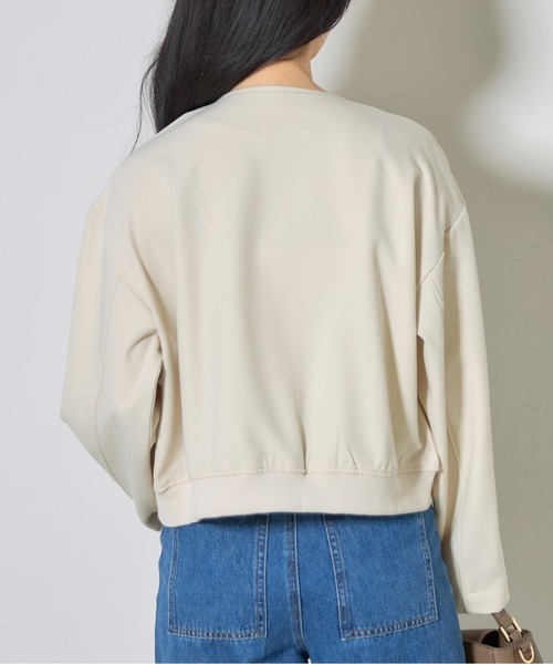 &. NOSTALGIA（アンドドットノスタルジア）の「【ZOZO限定】BIGポケットゴールドボタンジャケット（その他アウター・レディース・アイボリー/ブラック・M）」の9枚目の写真