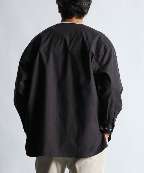 セール】ECO FRIENDLY DYE SHIRT CARDIGAN：製品染め ニュアンスカラー