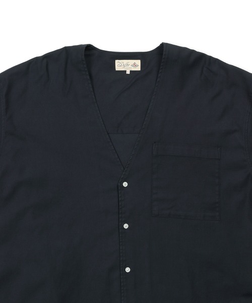 The DUFFER of ST.GEORGE(ザダファーオブセントジョージ)の「ECO FRIENDLY DYE SHIRT CARDIGAN:製品染め ニュアンスカラー シャツカーディガン(シャツ/ブラウス・メンズ・ネイビー/チャコールグレー/ダークグリーン・X-LARGE/LARGE/MEDIUM/SMALL)」の17枚目の写真