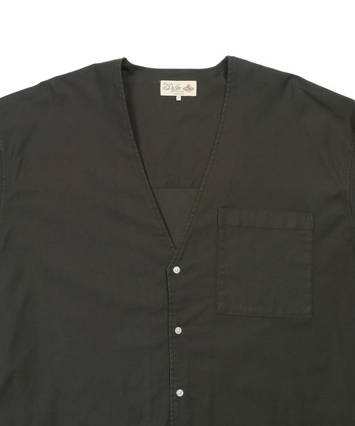 The DUFFER of ST.GEORGE(ザダファーオブセントジョージ)の「ECO FRIENDLY DYE SHIRT CARDIGAN:製品染め ニュアンスカラー シャツカーディガン(シャツ/ブラウス・メンズ・ネイビー/チャコールグレー/ダークグリーン・X-LARGE/LARGE/MEDIUM/SMALL)」の16枚目の写真