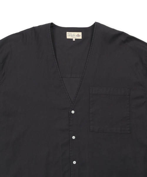 The DUFFER of ST.GEORGE(ザダファーオブセントジョージ)の「ECO FRIENDLY DYE SHIRT CARDIGAN:製品染め ニュアンスカラー シャツカーディガン(シャツ/ブラウス・メンズ・ネイビー/チャコールグレー/ダークグリーン・X-LARGE/LARGE/MEDIUM/SMALL)」の15枚目の写真