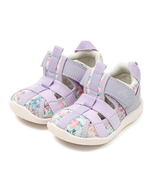 IFME（イフミー）の「BABY｜ifme CALIN 水彩花柄ウォーターシューズ（サンダル・キッズ・ピンク/グリーン/パープル・12.5cm/13.0cm/14.0cm/15.0cm/14.5cm/13.5cm/12.0cm）」の3枚目の写真