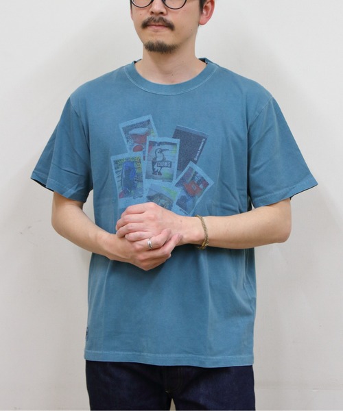 CHUMS(チャムス)の「CHUMS/チャムス かせきさいだぁ インスタントフォトTEE Instant Photo Tee(Tシャツ/カットソー・レディース・ブラック/ホワイト/グリーン・M/L/XL)」の2枚目の写真