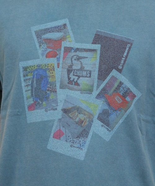 CHUMS(チャムス)の「CHUMS/チャムス かせきさいだぁ インスタントフォトTEE Instant Photo Tee(Tシャツ/カットソー・レディース・ブラック/ホワイト/グリーン・M/L/XL)」の16枚目の写真