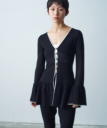 ◆lace tunic cardigan