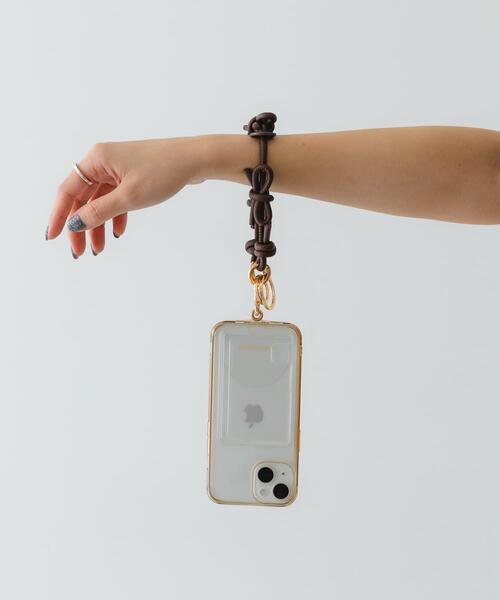 HASHIBAMI ハシバミ レザーリボン スマホハンドストラップ 未開封 HASHIBAMI 【Ha-2410-324 レザーリボン スマホハンドストラップ