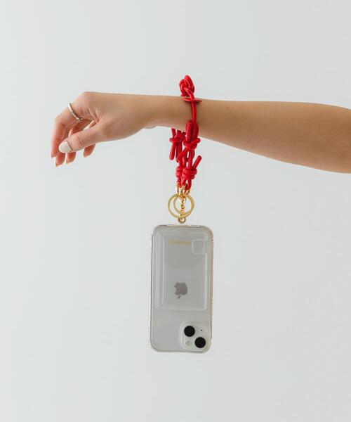 RODE SKO(ロデスコ)の「Hashibami レザーリボンスマホハンドストラップ(スマホケース/カバー・レディース・イエロー系その他/ブラック/レッド/ライトブルー/ブラウン・-)」の5枚目の写真